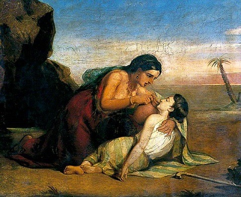 Claxton, Marshall, 1813-1881; Hagar and Ishmael at the Well