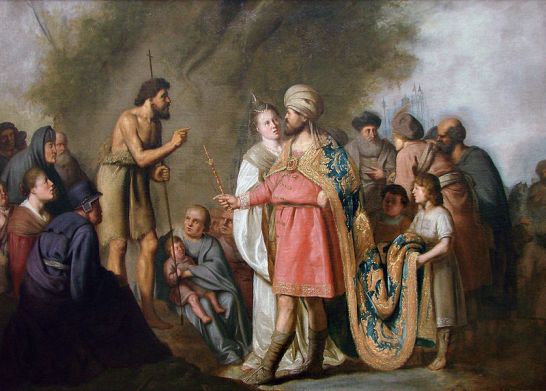 Herod Antipas and Herodias before preaching St John Musuem